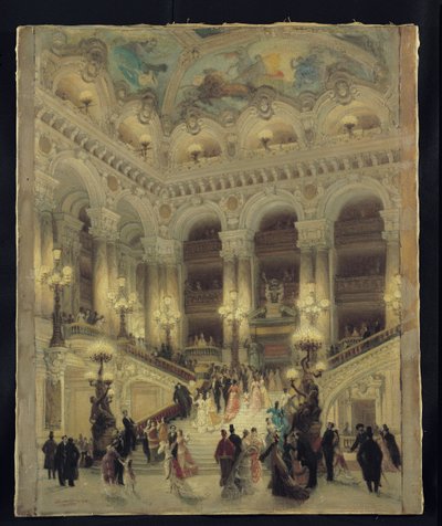 The Staircase of the Opera by Louis Beroud